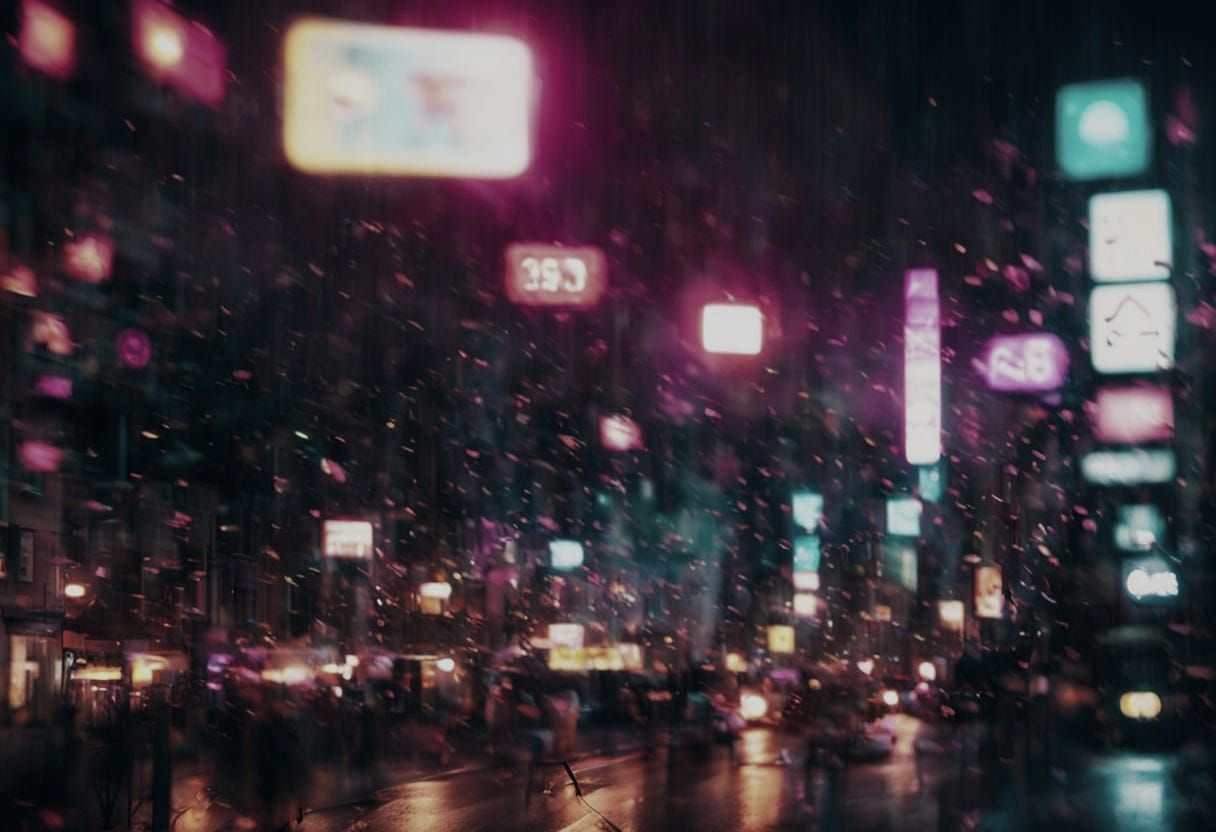 Vibrant City Traffic in Dreamy VR Style