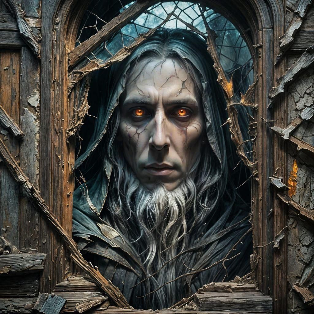 Ghost in Haunted House: Dark Fantasy Concept Art