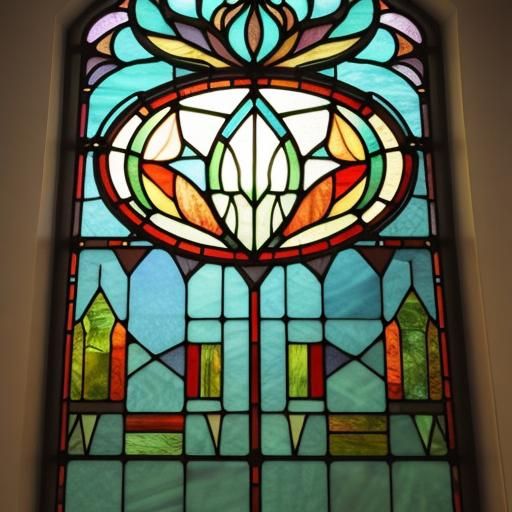 Stained Glass Window: Bathroom Light