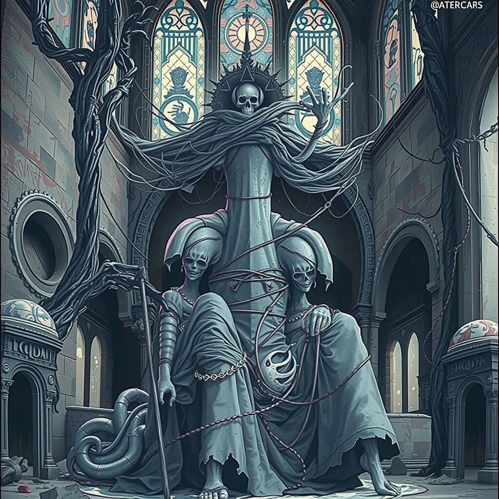 Surrealist Sphinx Emerges in Ancient, Forgotten Civilization