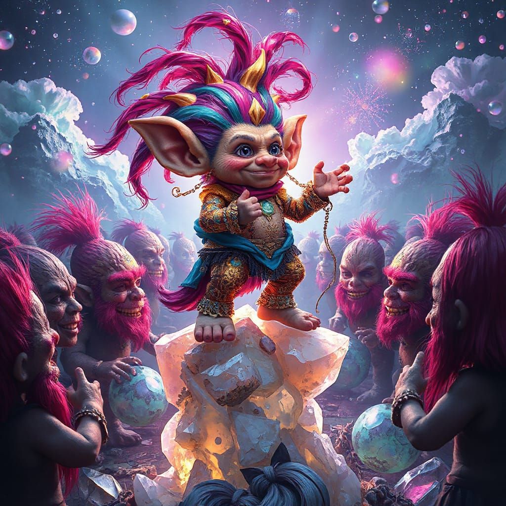 Roly-Poly Troll Addresses Gathering in Electro-Mineralist St...