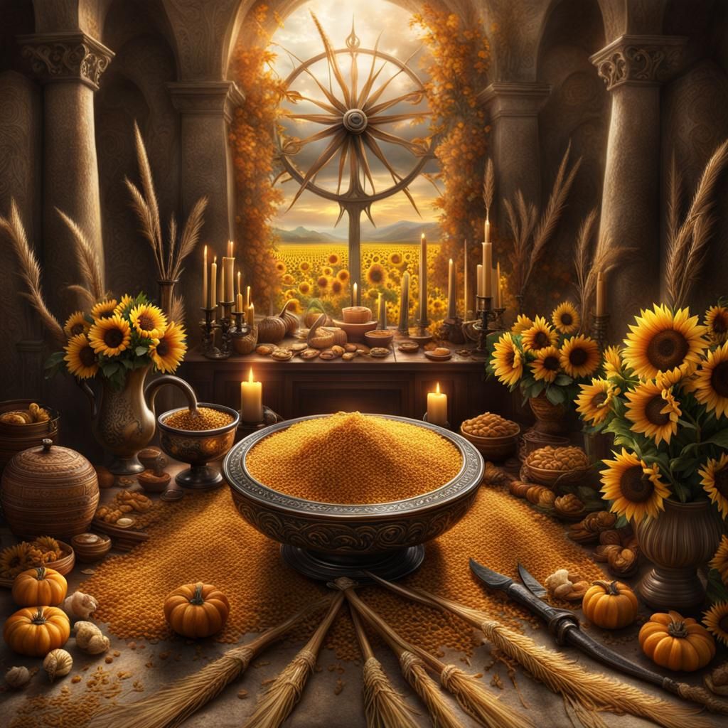 A lughnasadh/ Lammas altar