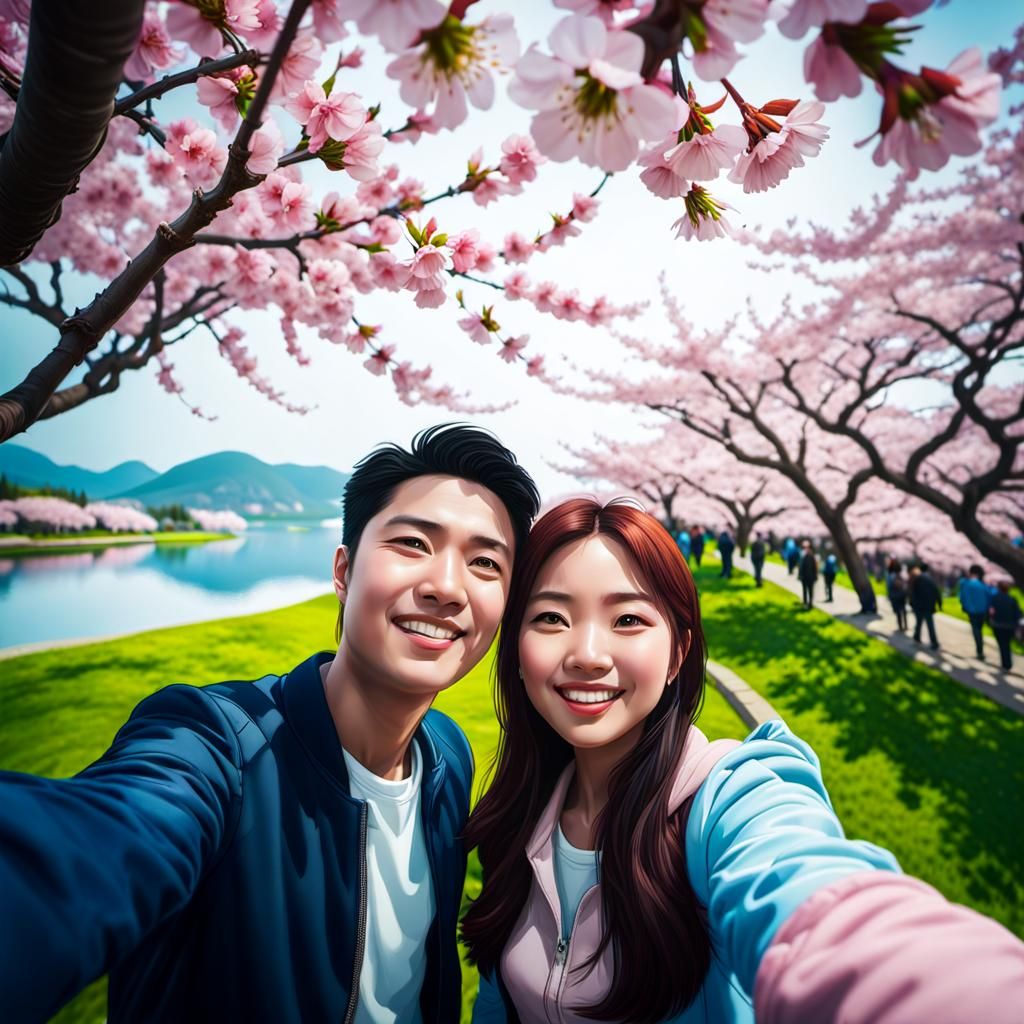 Cherry blossom selfie time 🌸