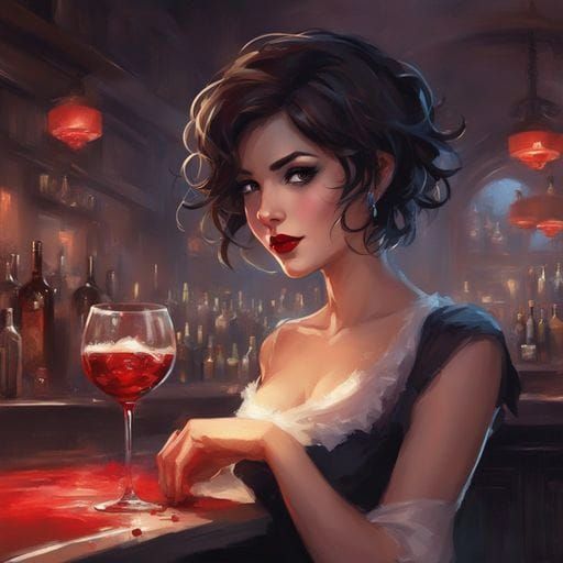 French Bartender Portrait in Masterpiece Style