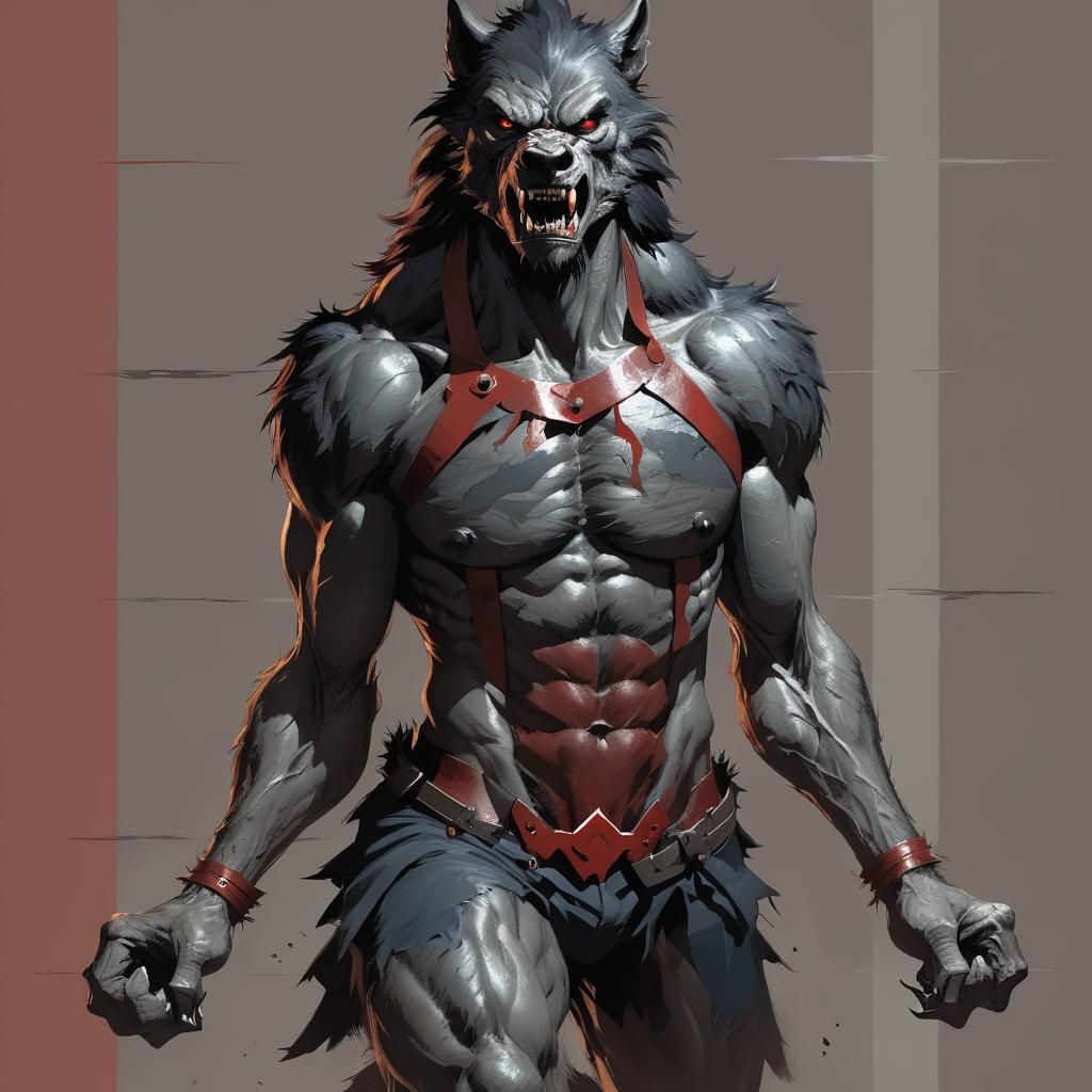 Sinister Werewolf Illustration