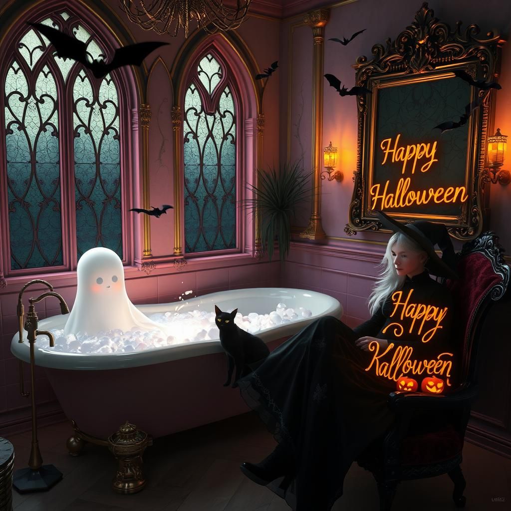 Ghost's Gothic Bath: A Halloween Fantasy