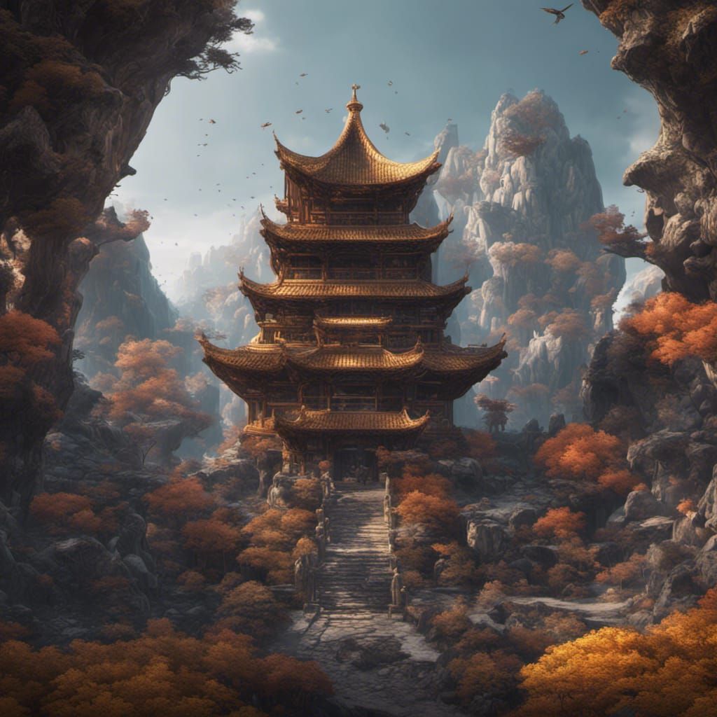 Detailed Matte Painting of Bai Wuchang in 8k