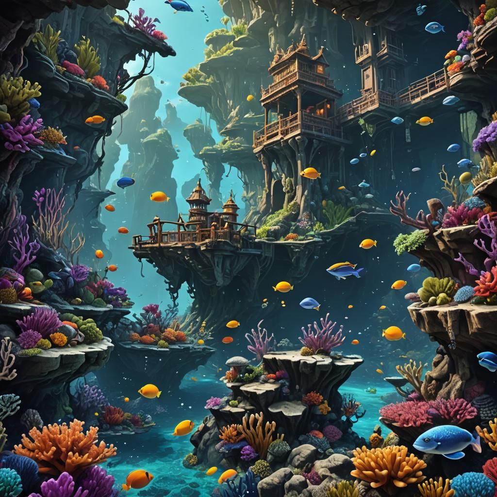 Snorkeling in a Fantastical Submerged City