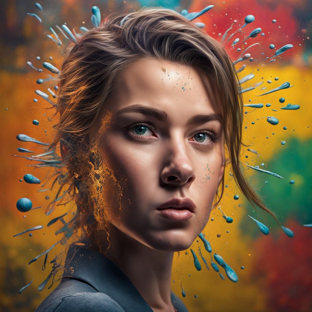 Hyperrealistic Splash Art of Words 'Like it'