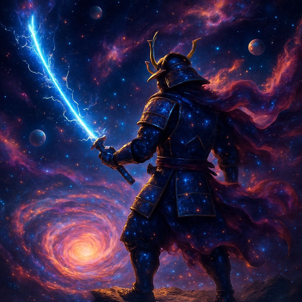Celestial Samurai Ready to Strike