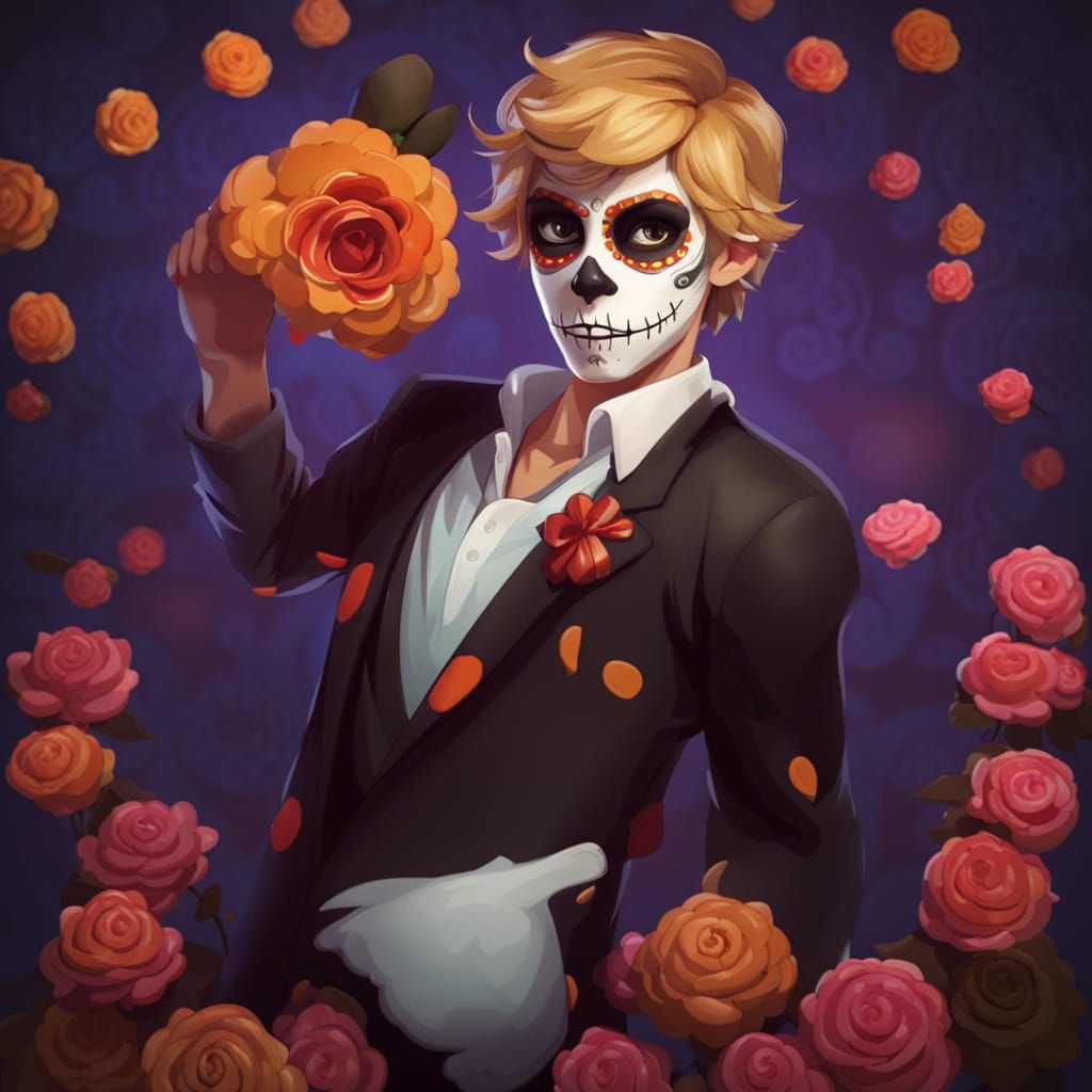 Adrien Agreste Celebrates Dia de los Muertos