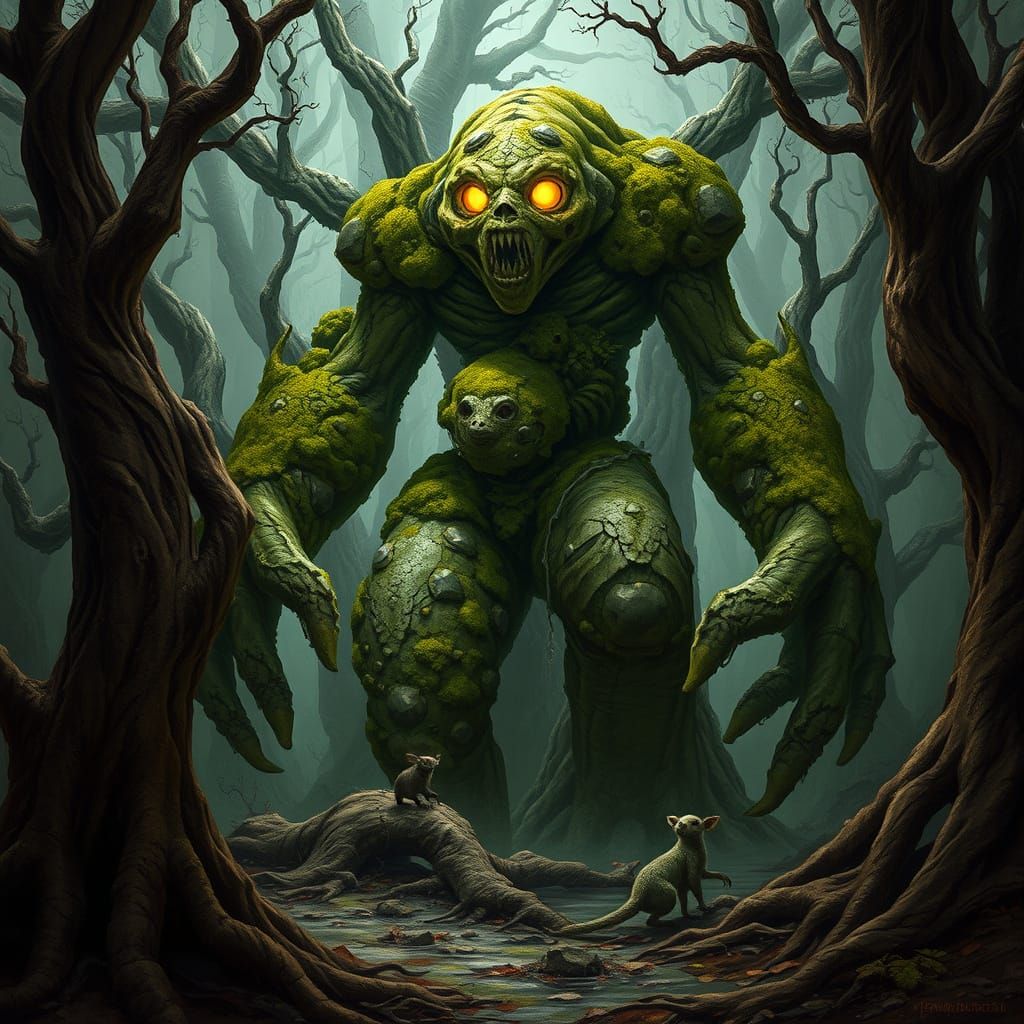 Moss Golem Guardian of the Ancient Forest