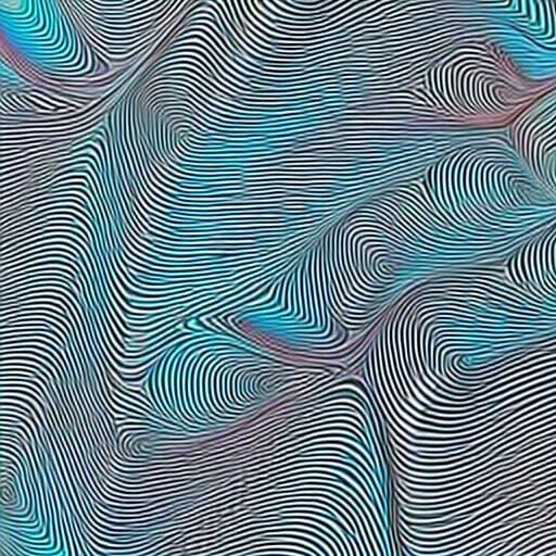 Rainbow Swirl Pattern in Abstract Fractal Design