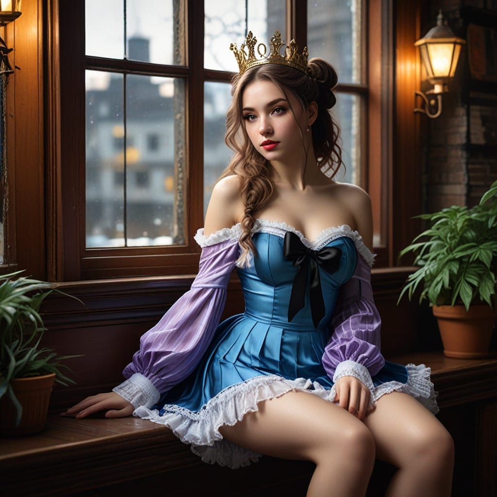 Hyperrealistic, Waifu kawaii girl