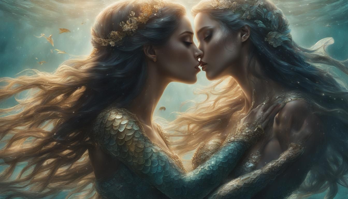 Underwater lesbian romances