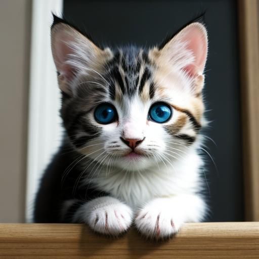 Adorable Kitten Generated from Simple Prompt