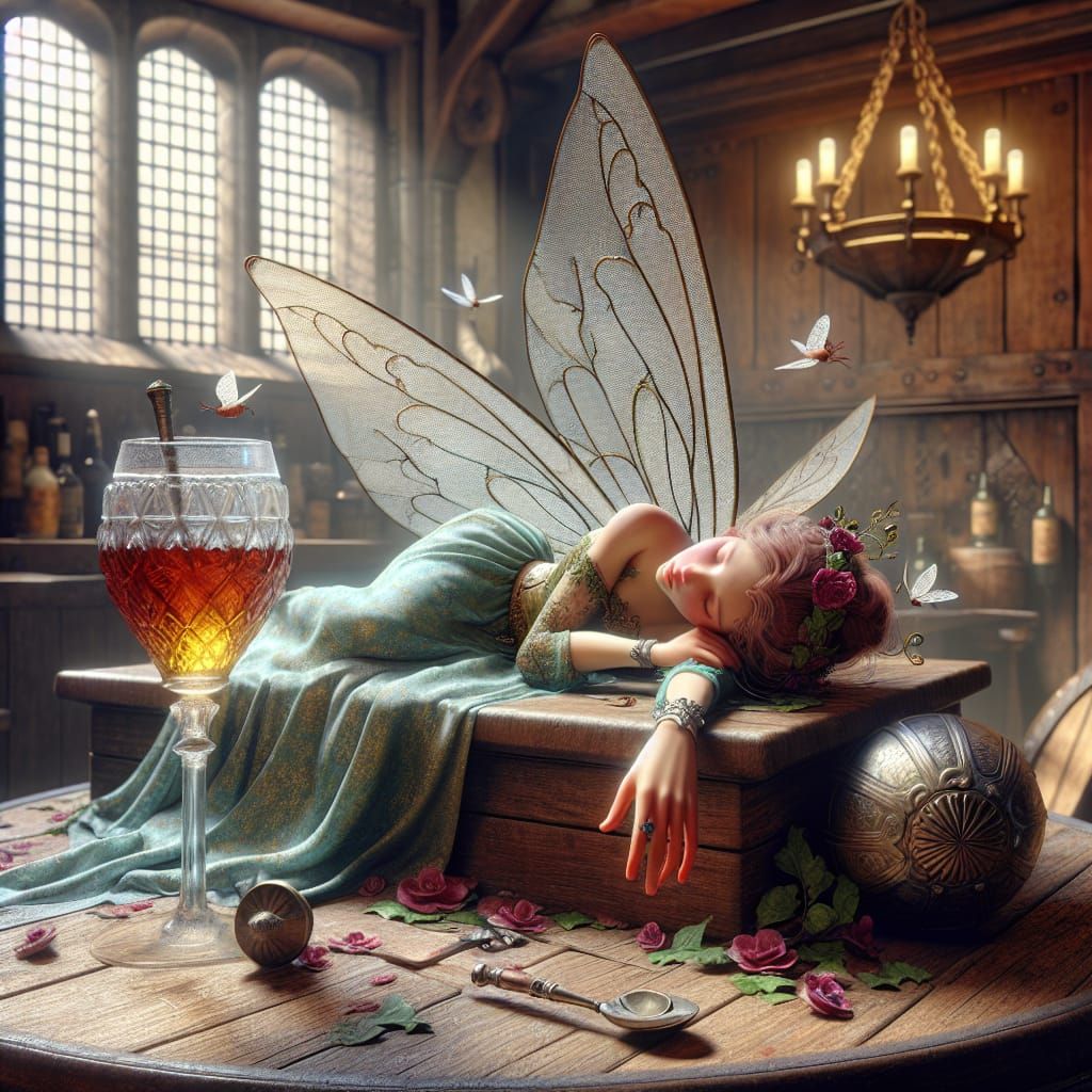 C’mon Tinkerbell……I think you’ve had enough….off to bed wi’ ye….🍻