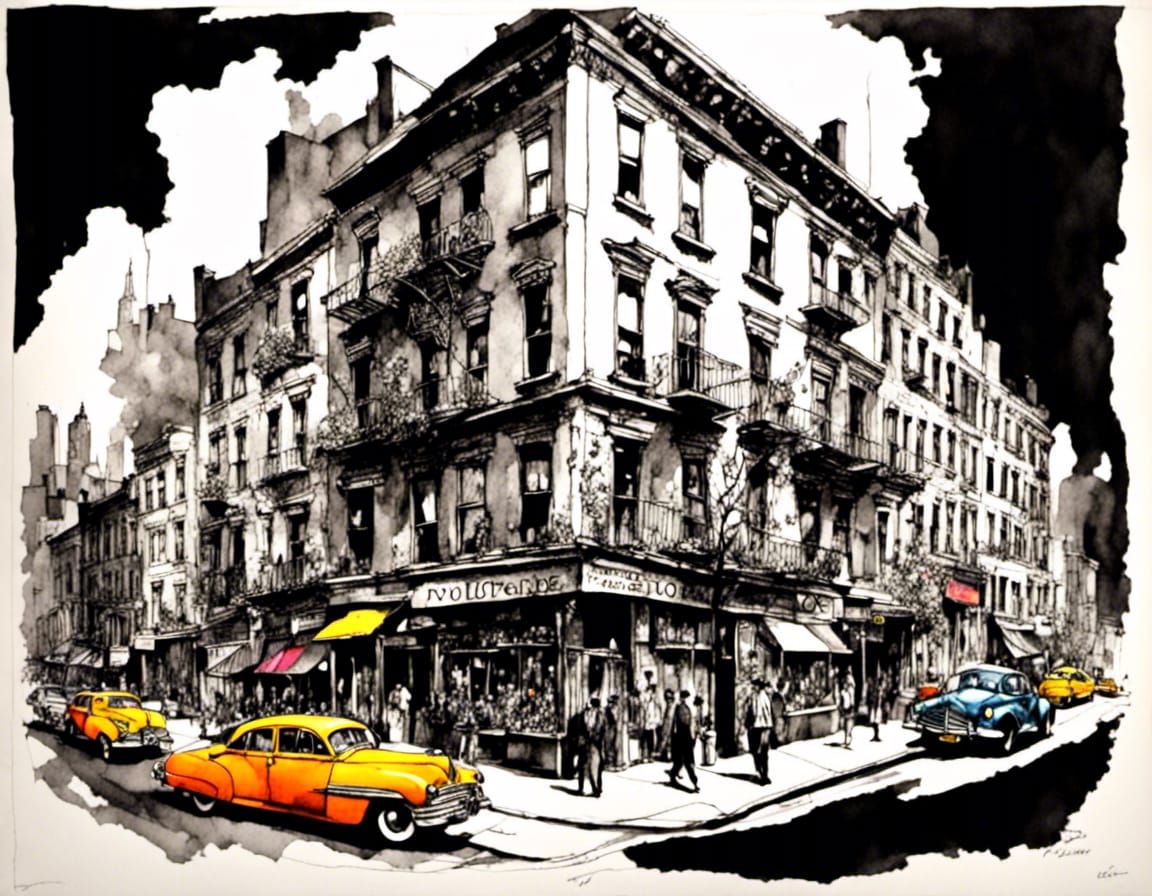 Ominous Crime Scene on the Lower East Side