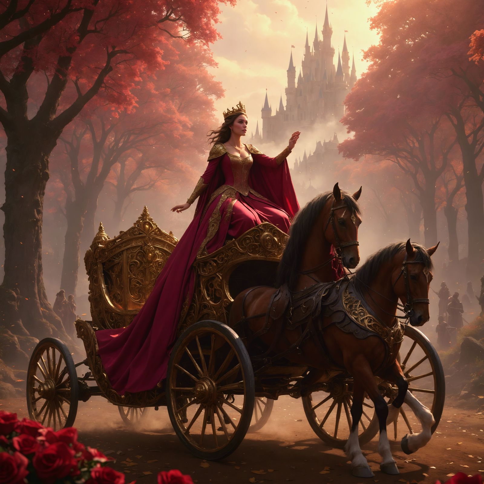 <lora:My face:1.0> Me as a princess from a distance getting ...