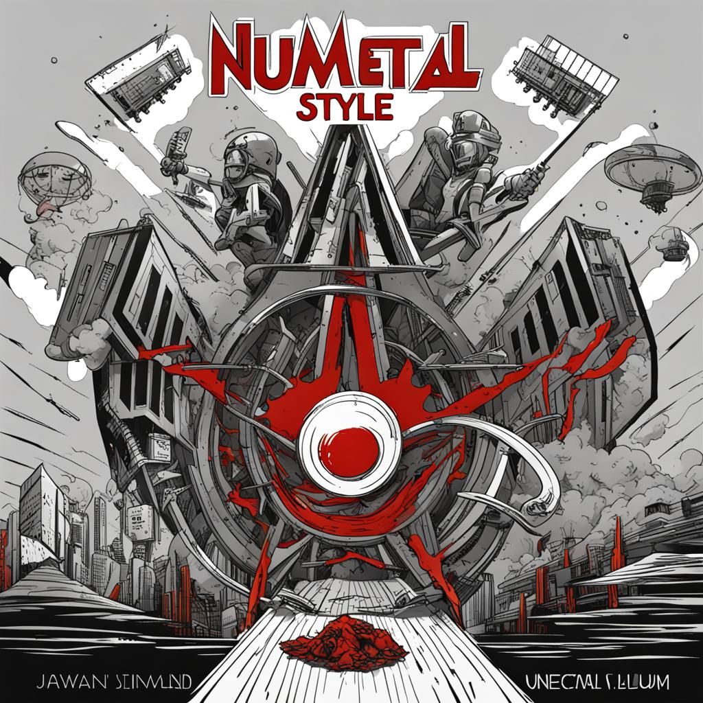 Nu-Metal Album Art in Digital Style