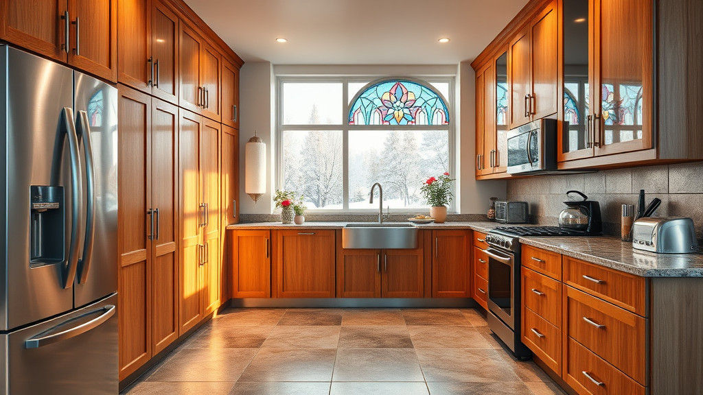 Futuristic Winter Kitchen Design in American Style