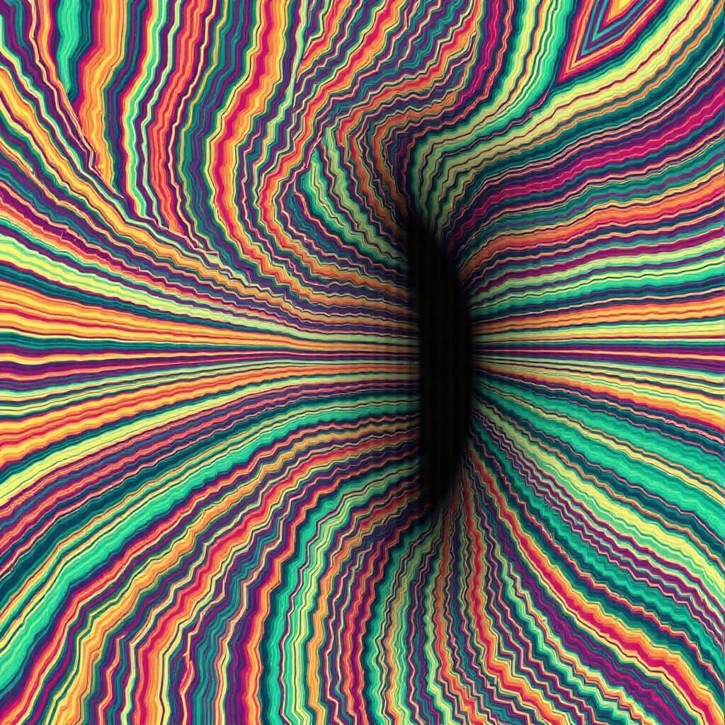 Kaleidoscopic Abstract Swordsman