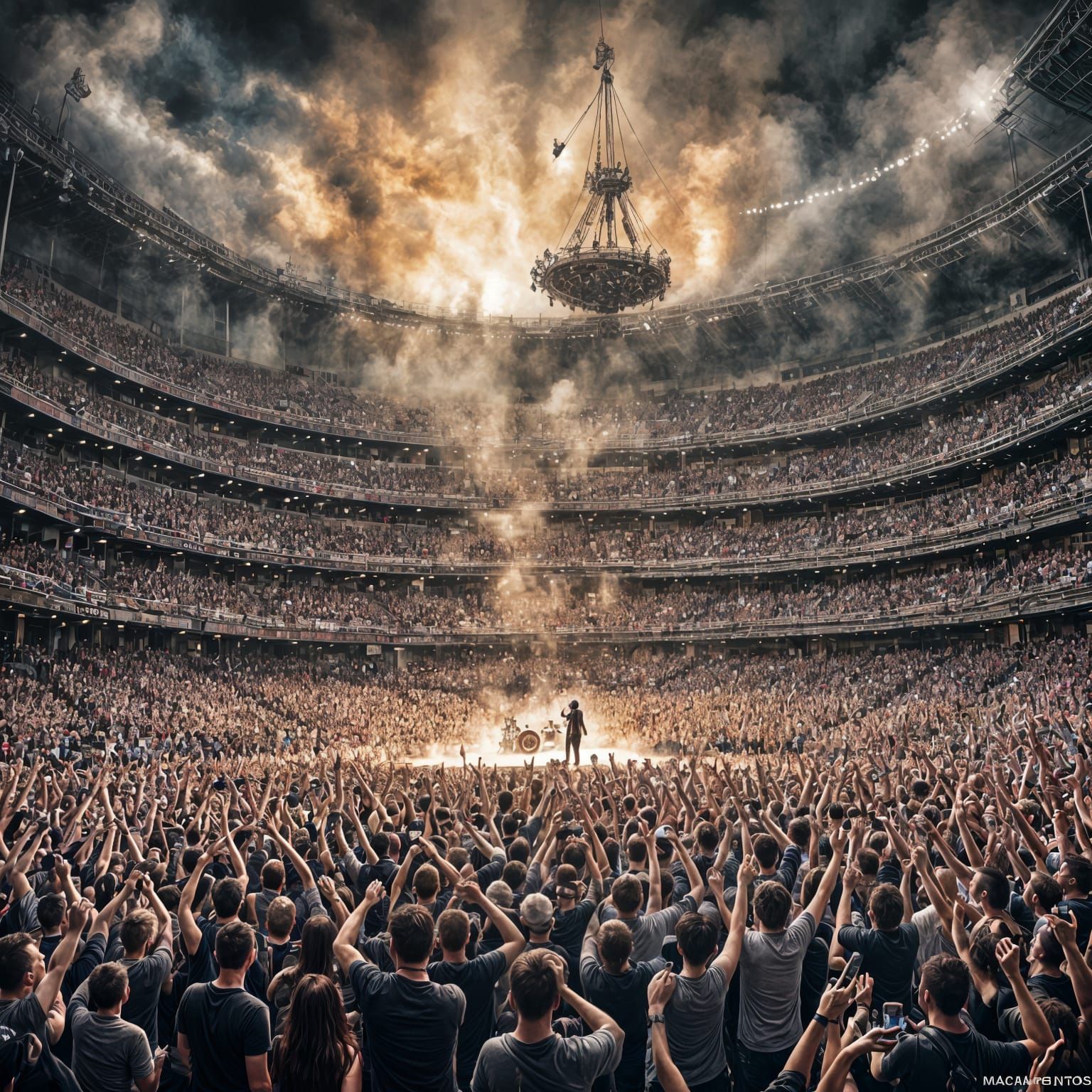 Three Days Grace Concert: Sketch and Renaissance Fusion