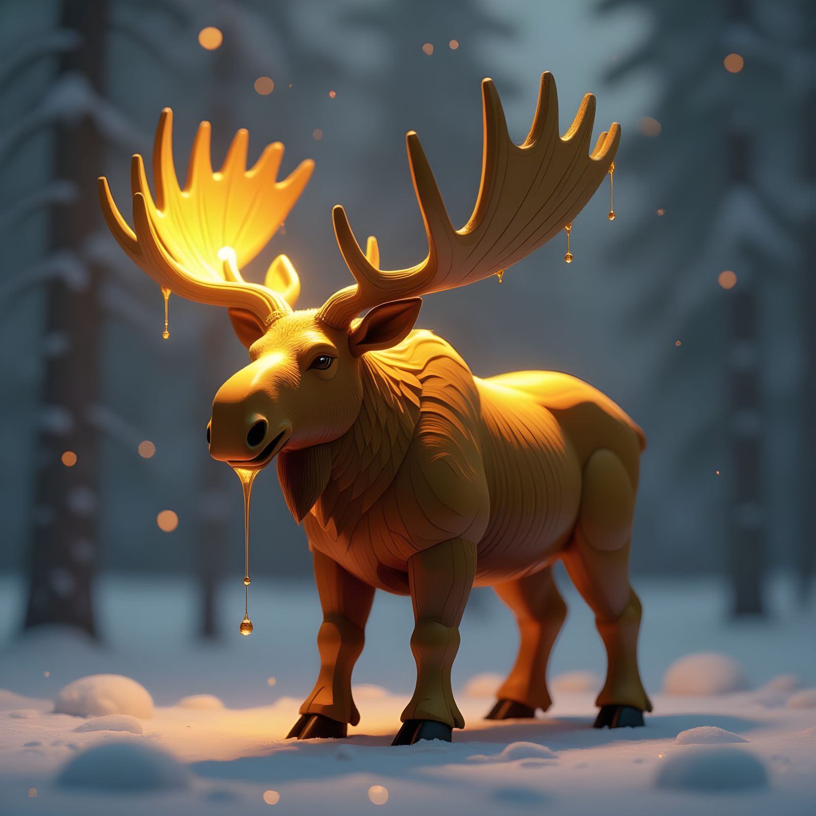 Honey Moose: A Sweet Animal Sculpture