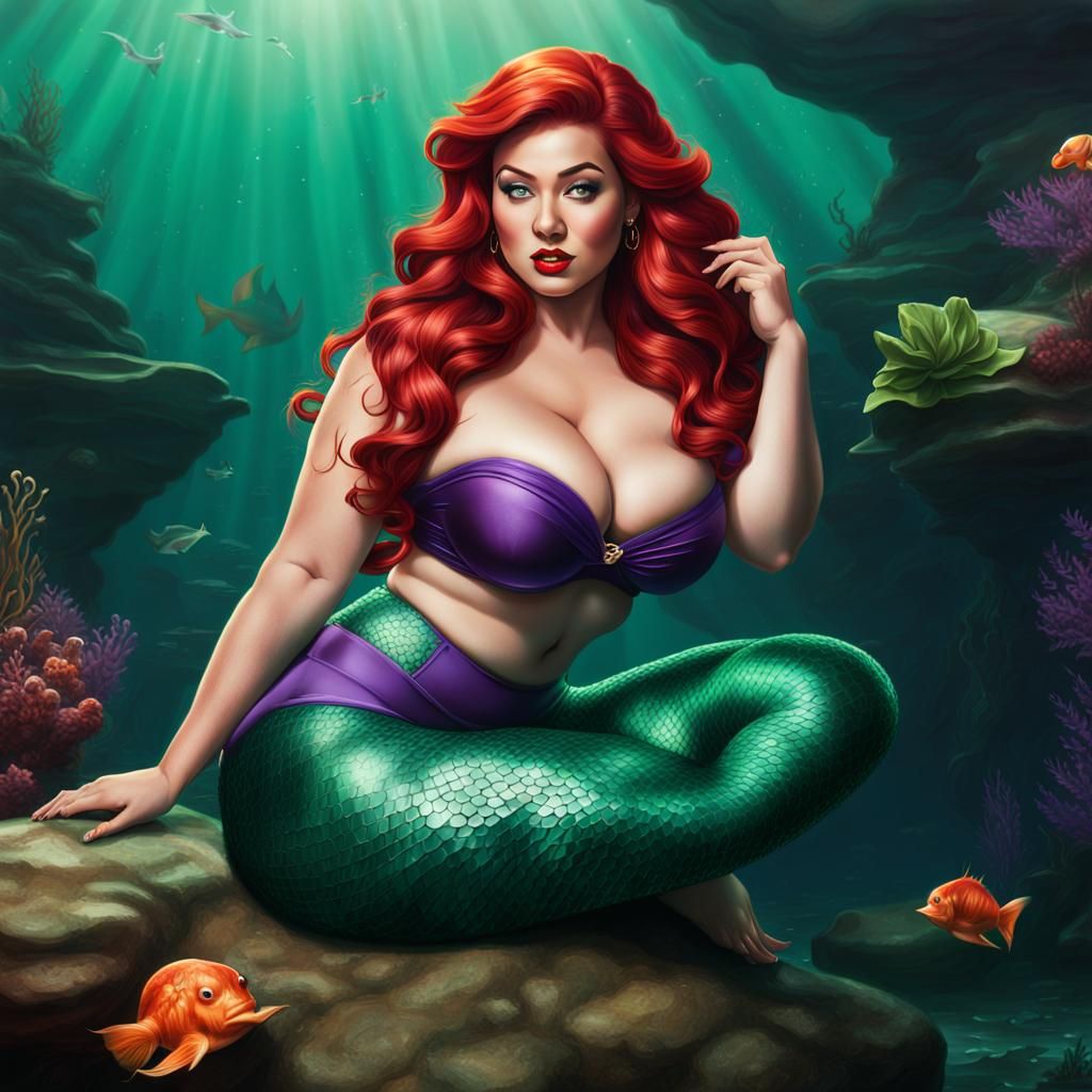 Ariel the little mermaid grown-up