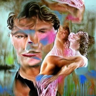 Picasso-esque 'Dirty Dancing' Maximalist Portrait