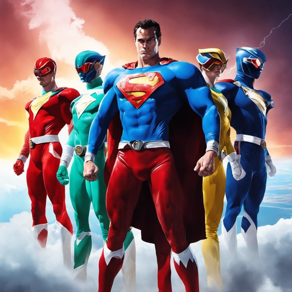 Superman and Power Rangers in Live Action