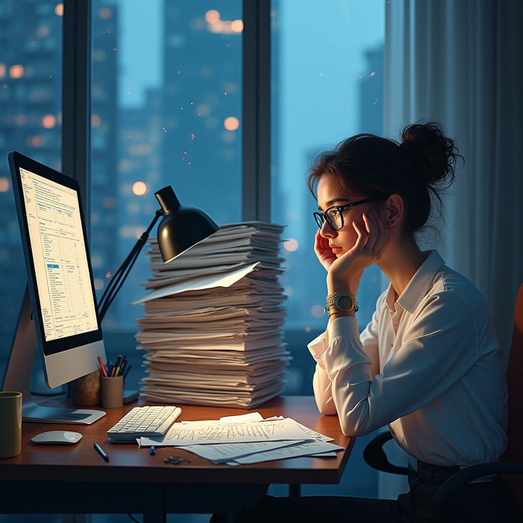 Young Professional Overwhelmed by Job Search