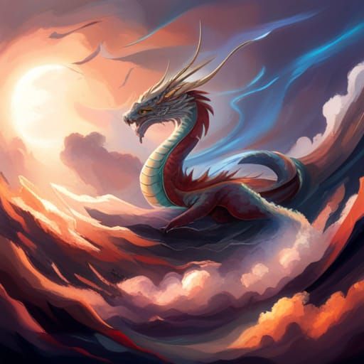 Majestic Dragon God of the Heavens