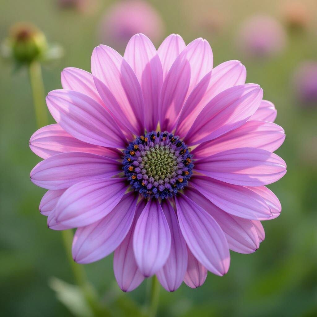 Vibrant Purple Poppy in a Field