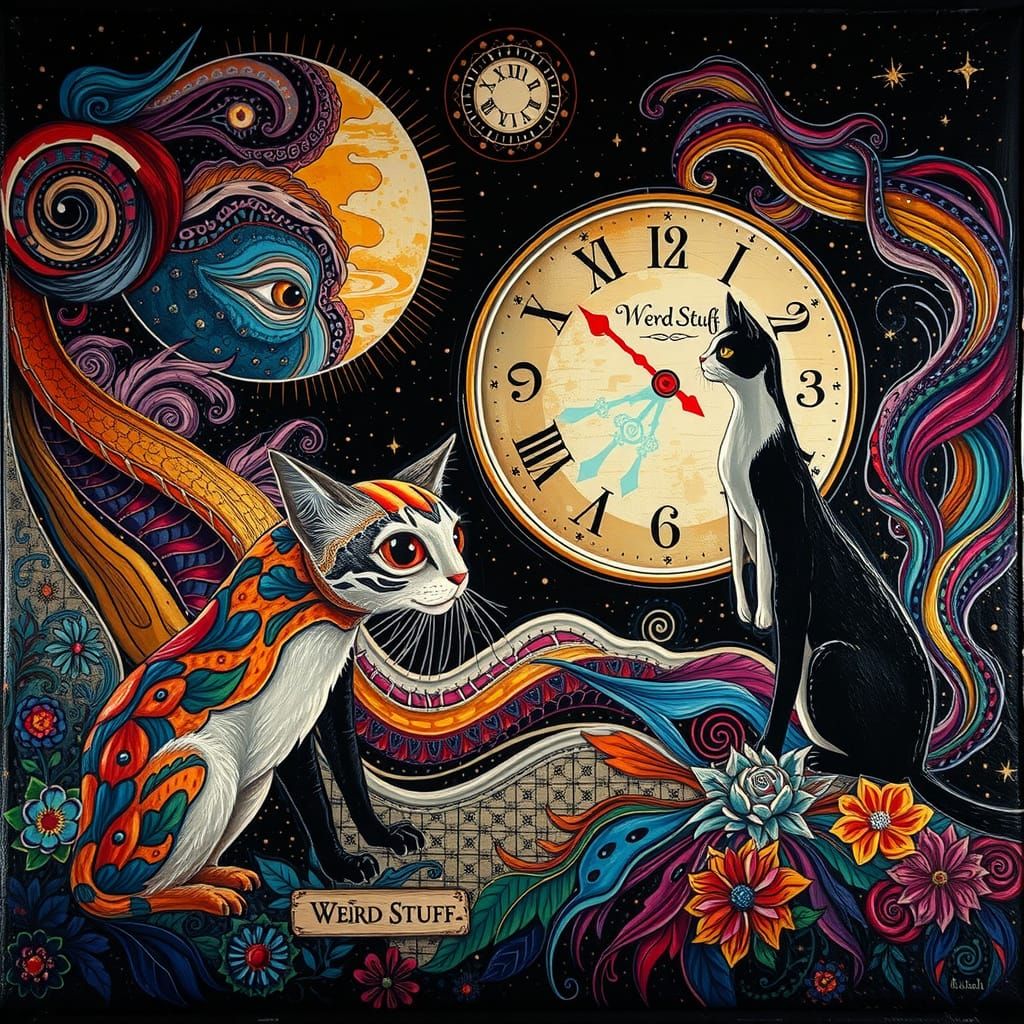 Whimsical Cosmic Clockwork Wonderland