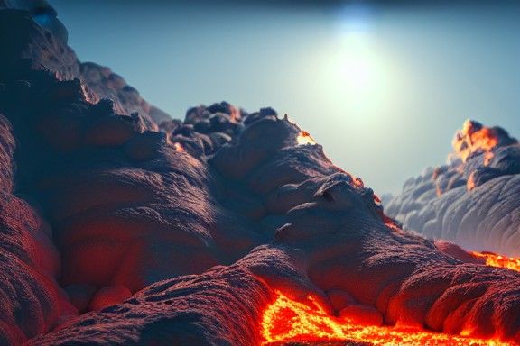 Infernal Mountain Overlook in Hyperdetailed 3D