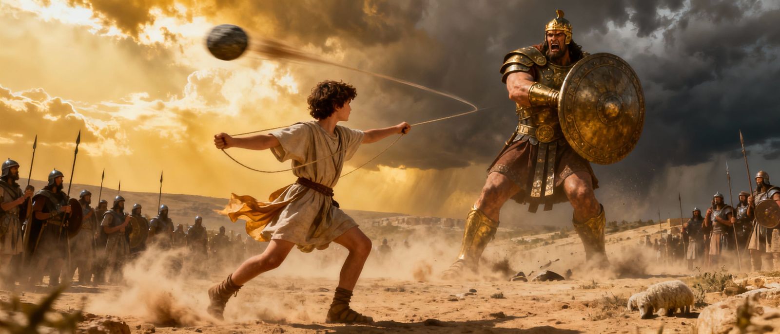 David vs Goliath Cinematic Scene