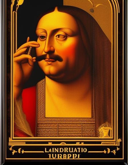 Perforated Company Poster by Leonardo da Vinci