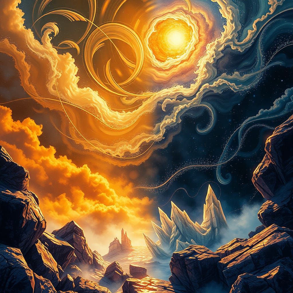 Mesmerizing Dual Realities in Vibrant, Hyperrealistic Art