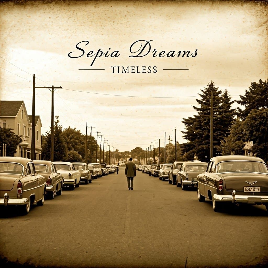 Sepia Dreams: Timeless Album Cover Art