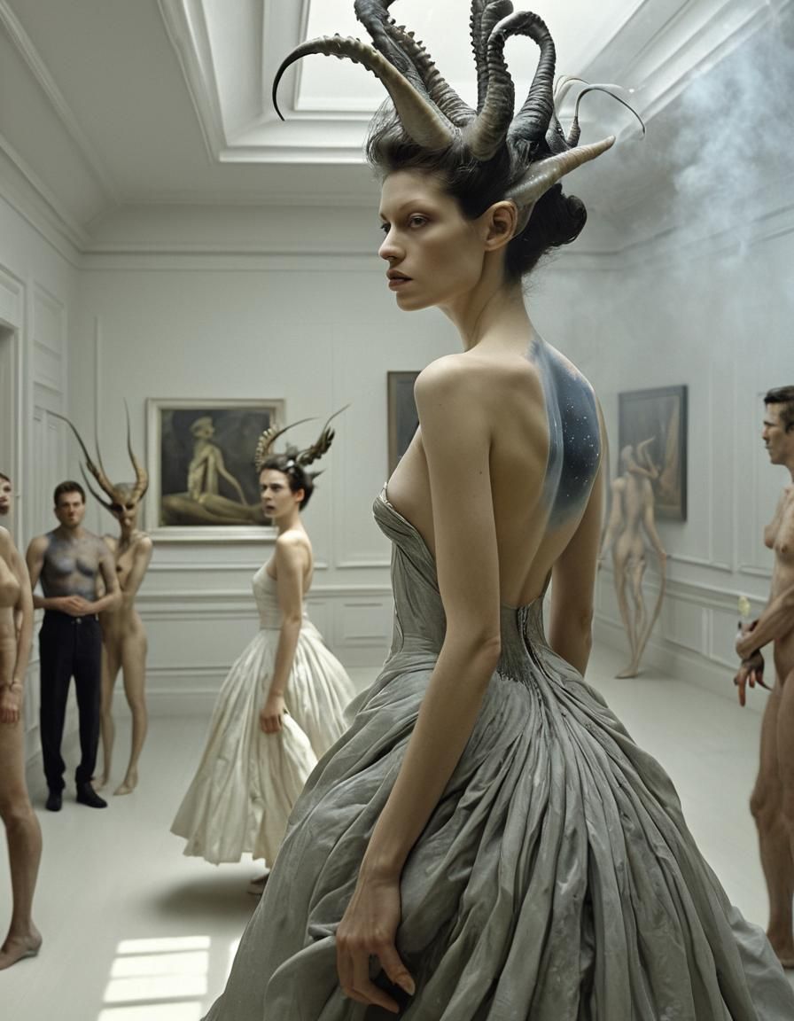 Surreal Portraits in Gorgeous House: Bizarre Art