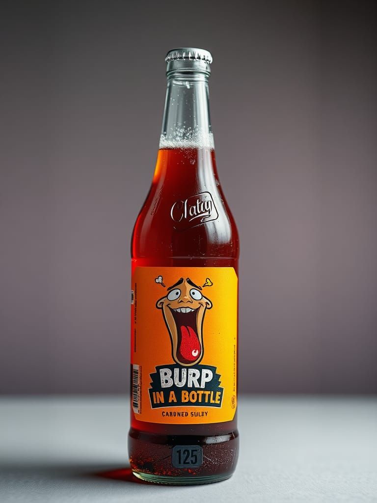 Burp in a Bottle: Cartoon Soda Pop Art