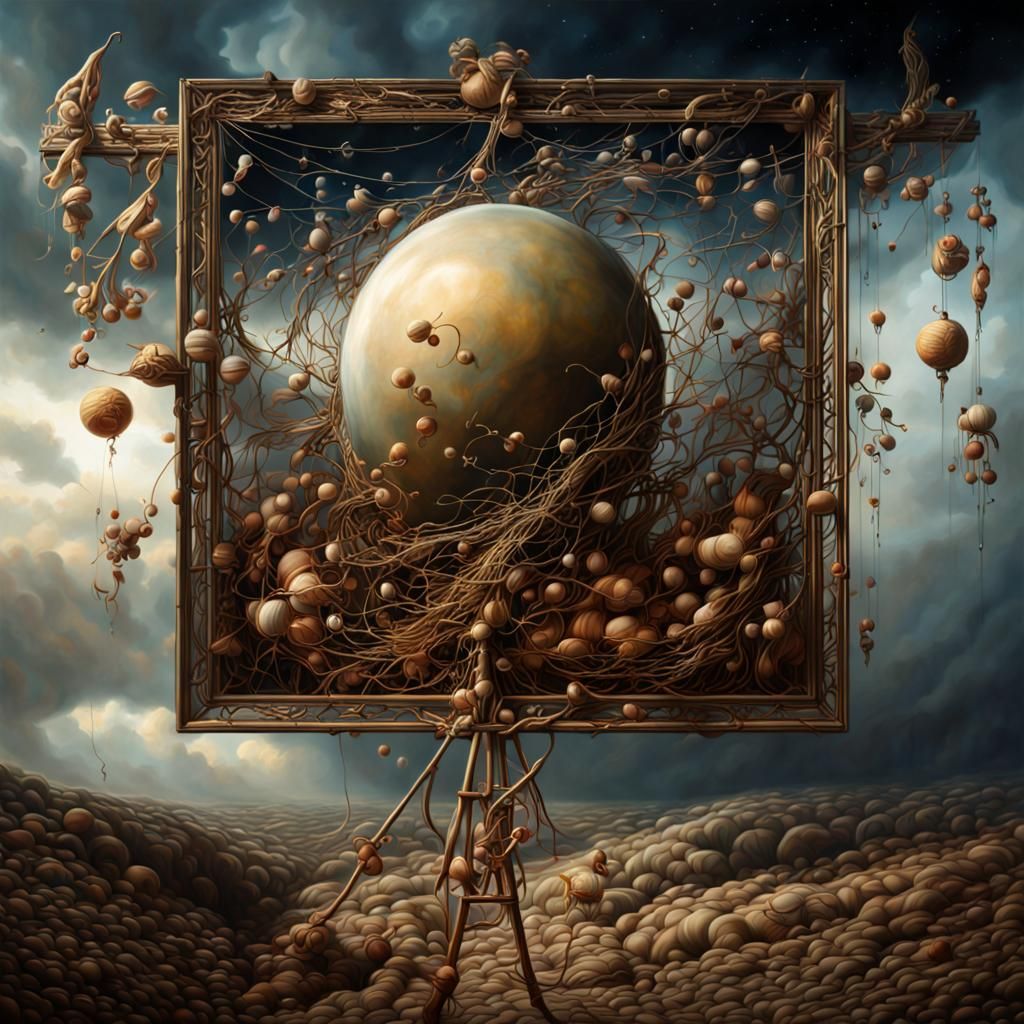 Celestial Surrealist Paintings in HDR