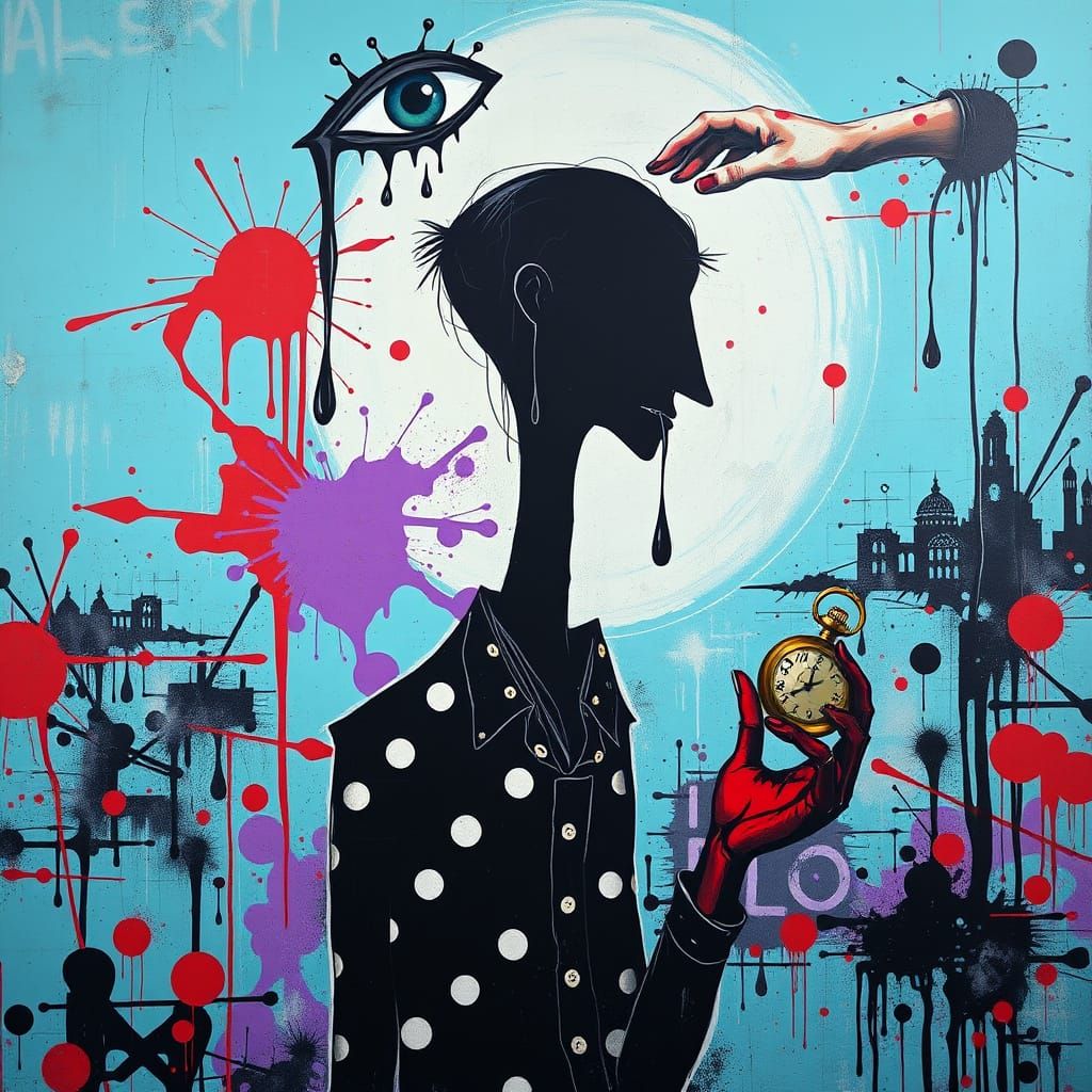 Surreal Street Art with Dalí Influence