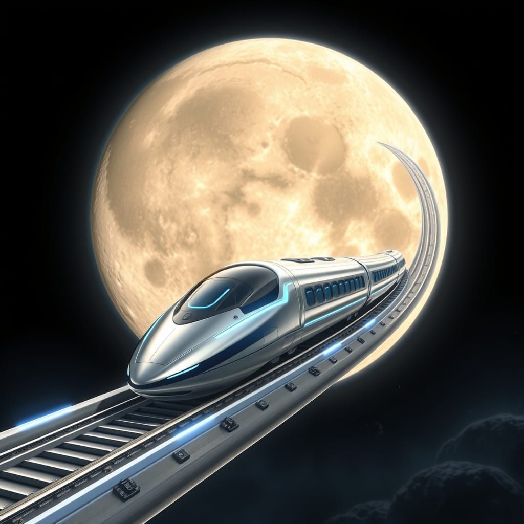 "Lunar Bullet - One Way To, Then Back From The Lunar Surface...