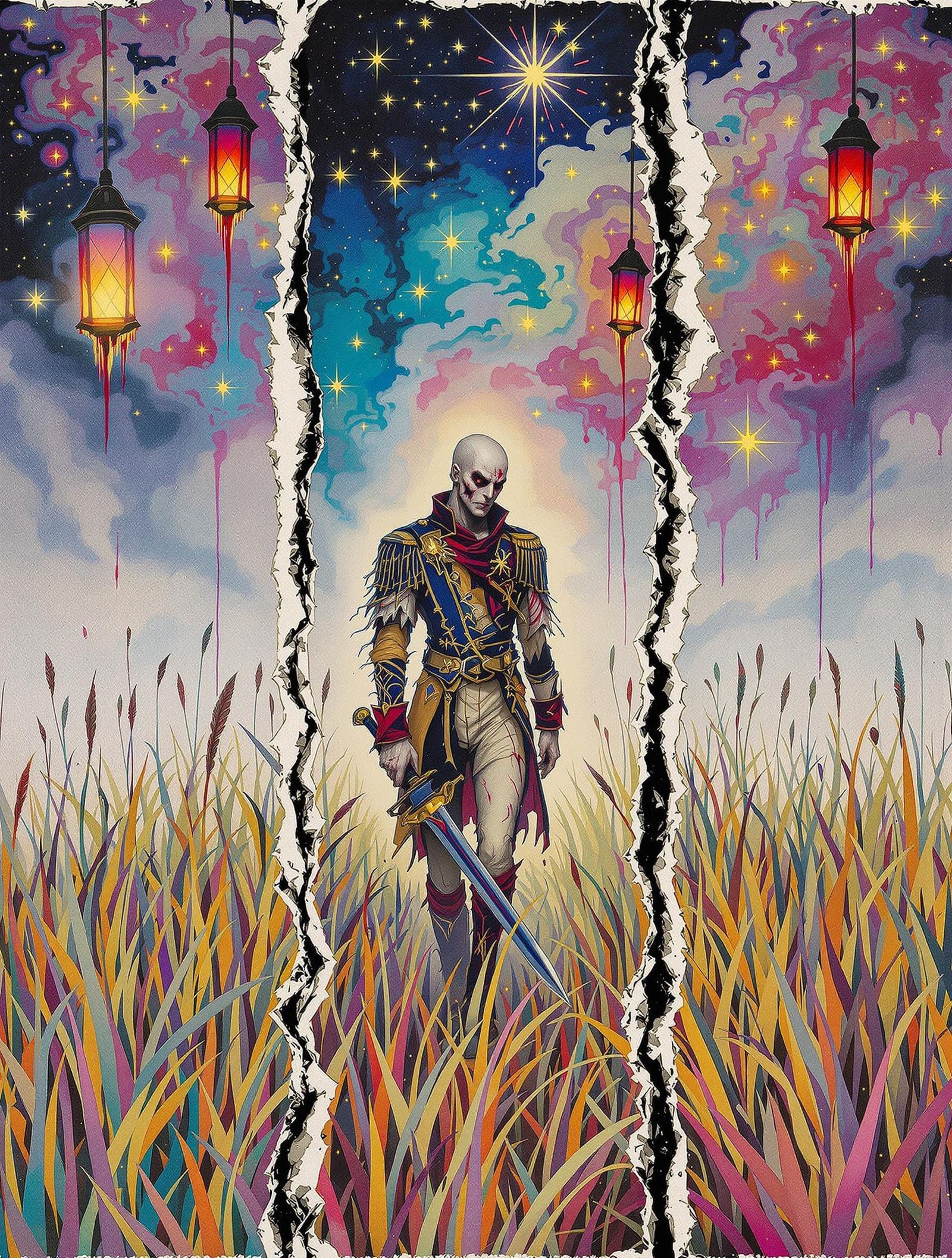 Heavily Scarred Baroque Warrior Finds Hope in the Meadow