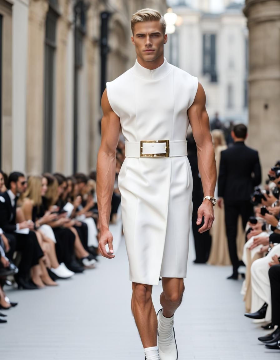 Givenchy Haute Couture Model on Paris Catwalk