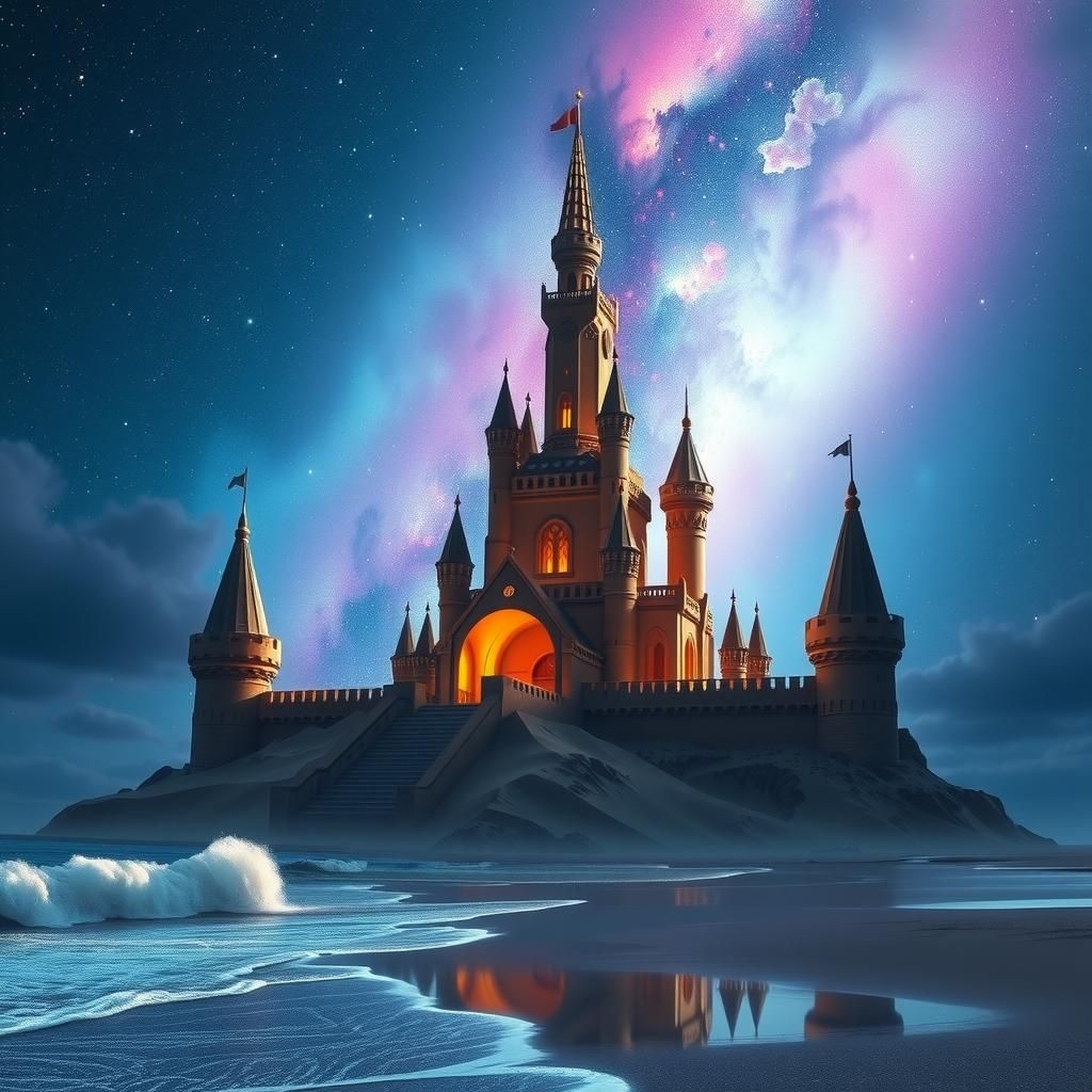 Nebula Sandcastle: A Futuristic Dreamscape