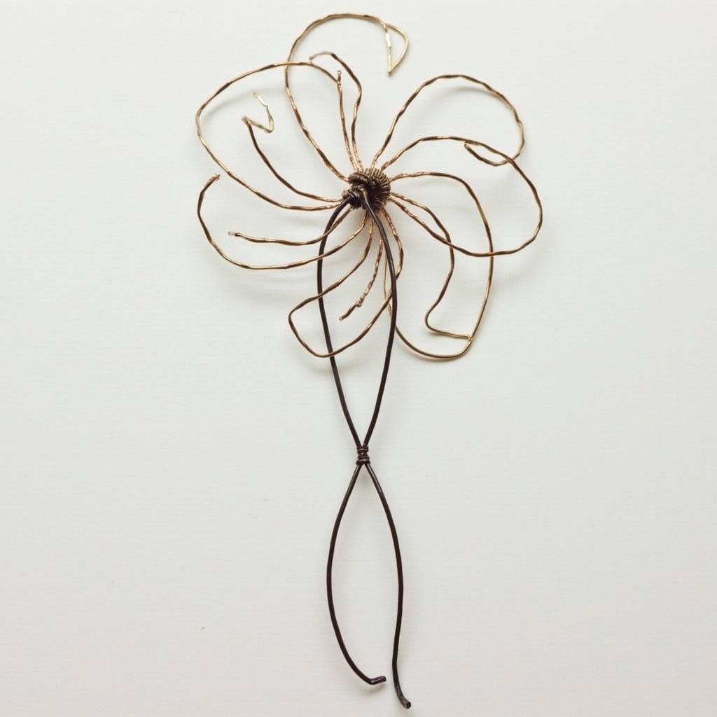 Wire Windmill Sculpture: Twisted Metal Art