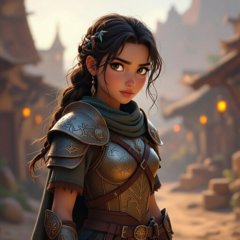 Aïna: Orphan Warrior Training at Dawn, Pixar-style